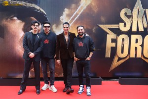 Sky Force Trailer Launch attended by Akshay Kumar and Veer Pahariya