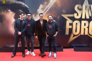 Sky Force Trailer Launch attended by Akshay Kumar and Veer Pahariya