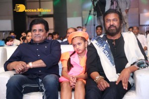 Pre-Release Event of Telugu movie Son of India attended by Mohan Babu, Ali, Vishnu, Lakshmi Manchu