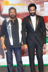 Pre-Release Event of Telugu movie Son of India attended by Mohan Babu, Ali, Vishnu, Lakshmi Manchu