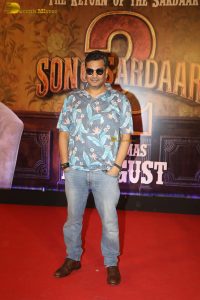 Son of Sardaar 2 Screening attended by Mrunal Thakur, Mouni Roy, Roshni Walia, and others