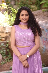 Indian actress Sonakshi Verma in a pink lehenga choli