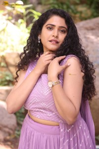 Indian actress Sonakshi Verma in a pink lehenga choli