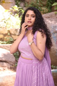 Indian actress Sonakshi Verma in a pink lehenga choli