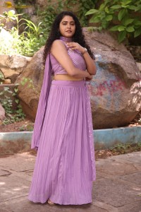 Indian actress Sonakshi Verma in a pink lehenga choli