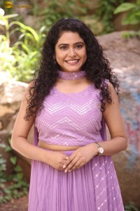 Indian actress Sonakshi Verma in a pink lehenga choli