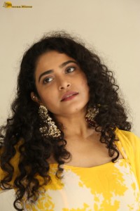 Indian actress Sonakshi Verma photoshoot in a yellow salwar