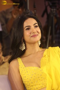 actress Sonal Chauhan beautiful in a yellow saree