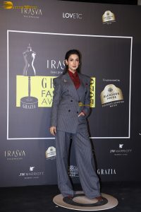 actress sonal chauhan classy looks in a pant suit