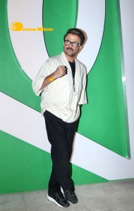 Sonam Kapoor, Anil Kapoor and Anand Ahuja attend the opening of the store 'VegNonVeg'