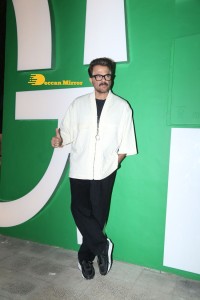 Sonam Kapoor, Anil Kapoor and Anand Ahuja attend the opening of the store 'VegNonVeg'