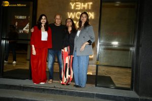 Songs of Paradise Screening attended by Alia Bhatt, Mahesh Bhatt, Soni Razdan, and Saba Azad