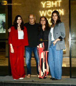 Songs of Paradise Screening attended by Alia Bhatt, Mahesh Bhatt, Soni Razdan, and Saba Azad