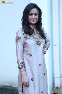 actress sonia agarwal photoshoot in a silver grey salwar dress