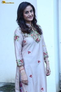 actress sonia agarwal photoshoot in a silver grey salwar dress