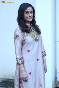 actress sonia agarwal photoshoot in a silver grey salwar dress