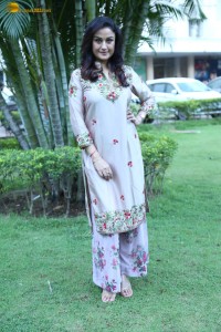 actress sonia agarwal photoshoot in a silver grey salwar dress