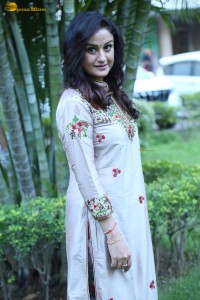 actress sonia agarwal photoshoot in a silver grey salwar dress