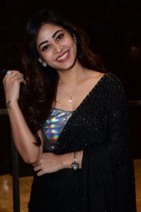 telugu actress sonu thakur gorgeous in a black saree