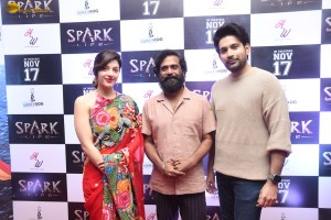 Spark Trailer Release attended by Vikranth and Mehreen Pirzada