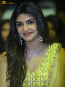 actress sreeleela very cute in a light green salwar dress