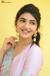 actress sreeleela cute in a pink salwar