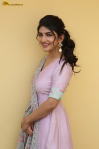 actress sreeleela cute in a pink salwar