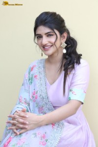 actress sreeleela cute in a pink salwar