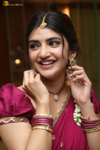 actress Sreeleela sizzles in a half saree