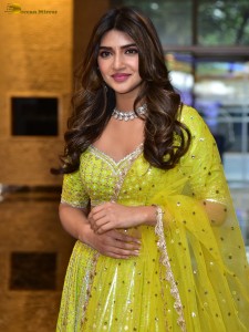 actress Sreeleela sexy photoshoot in a green lehenga choli