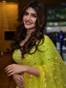 actress Sreeleela sexy photoshoot in a green lehenga choli