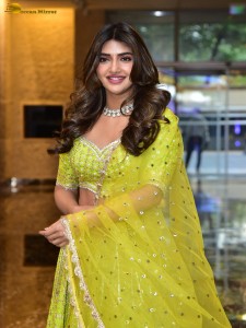 actress Sreeleela sexy photoshoot in a green lehenga choli