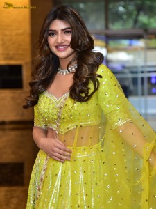 actress Sreeleela sexy photoshoot in a green lehenga choli