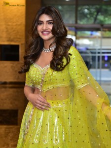 actress Sreeleela sexy photoshoot in a green lehenga choli