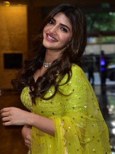 actress Sreeleela sexy photoshoot in a green lehenga choli