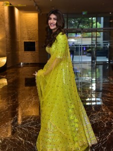 actress Sreeleela sexy photoshoot in a green lehenga choli