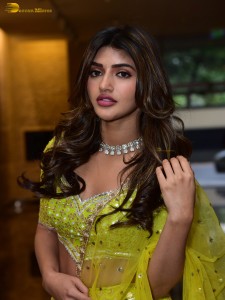 actress Sreeleela sexy photoshoot in a green lehenga choli