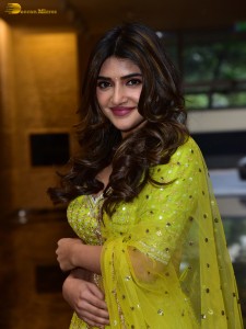 actress Sreeleela sexy photoshoot in a green lehenga choli