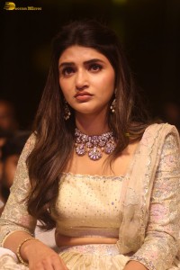 actress Sreeleela shines in a cream color dress at an event