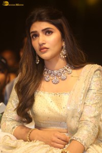 actress Sreeleela shines in a cream color dress at an event