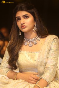 actress Sreeleela shines in a cream color dress at an event