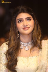 actress Sreeleela shines in a cream color dress at an event