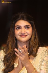 actress Sreeleela shines in a cream color dress at an event