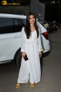 telugu actress sreeleela cute in a white dress spotted in mumbai