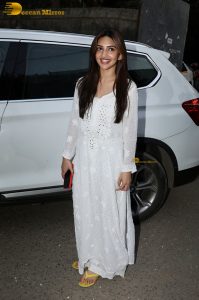 telugu actress sreeleela cute in a white dress spotted in mumbai