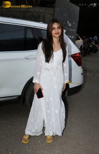 telugu actress sreeleela cute in a white dress spotted in mumbai