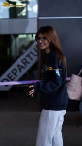 tollywood actress sreeleela spotted in mumbai