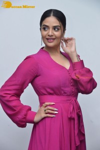 Popular anchor and actress Sreemukhi photoshoot in a pink dress