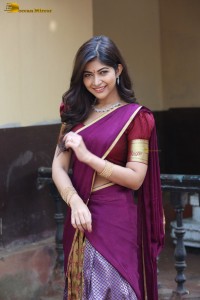 tollywood actress srijita ghosh in a half saree