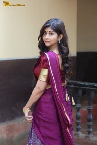 tollywood actress srijita ghosh in a half saree